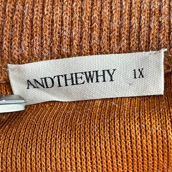 And the Why Aztec Fringe Sweater, Size 1X - Like New! - Picture 5 of 5